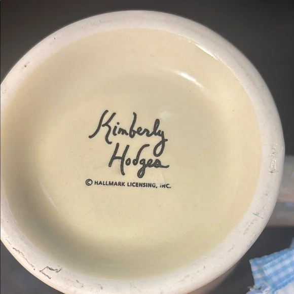 Hallmark Ceramic Mug with Blue Floral Design. Kimberly Hodges - Picture 5 of 6